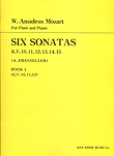 MOZART, Wolfgang Amadeus (1756-1791) Six Sonatas Book.1 For Flute and Piano 모짜르트 플루트 6개의소나타 1권
