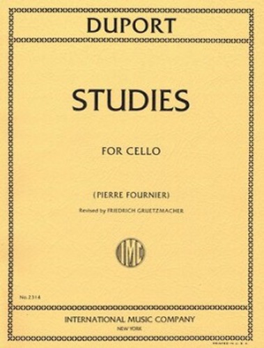 DUPORT, Jean-Louis (1749-1819) 21 Studies for Cello (FOURNIER)