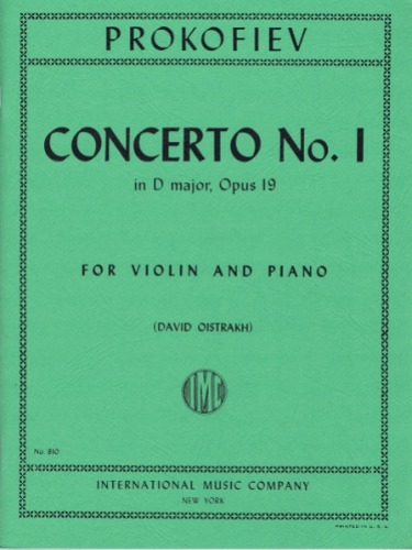 PROKOFIEV, Sergei (1891-1953) Concerto No. 1 in D major, Op. 19 (OISTRAKH)
