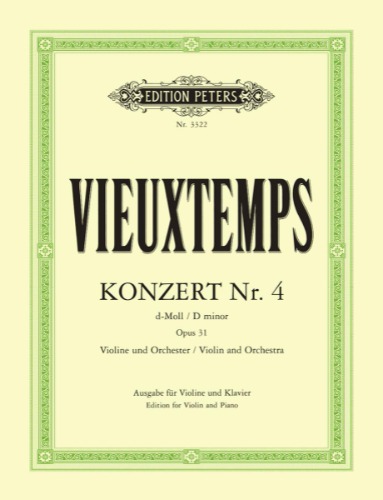 VIEUXTEMPS, Henri (1820-1881) Concerto No.4 in D minor Op.31 for Violin and Piano