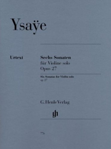 YSAYE, Eugene (1858-1932) Six Sonatas Op.27 (No.1~No.6) Violin Solo