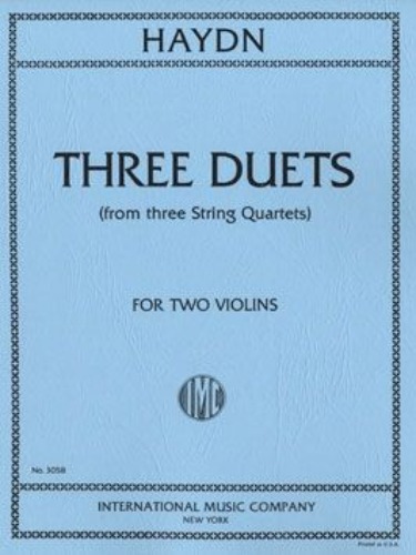 HAYDN, Joseph (1732-1809) Three Duets (from &quot;Three String Quartets&quot;) for Two Violins