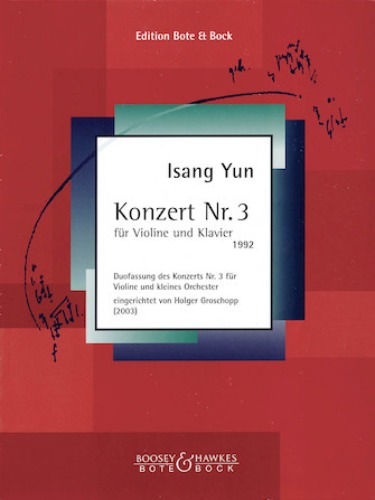 YUN, Isang (1917-1995) Violin Concerto No. 3