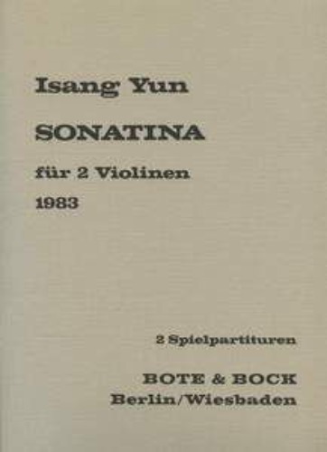 YUN, Isang (1917-1995) Sonatina for Two Violins
