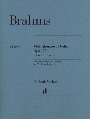 BRAHMS, Johannes (1833-1897) Concerto in D major, Op. 77 for Violin and Piano