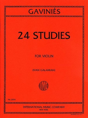GAVINIES, Pierre (1728-1800) 24 Studies for Violin (GALAMIAN)