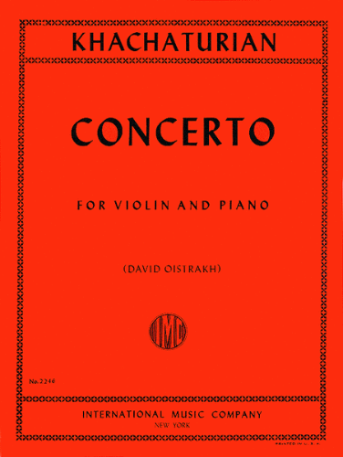 KHACHATURIAN, Aram (1903-1978) Concerto for Violin and Piano (OISTRAKH)