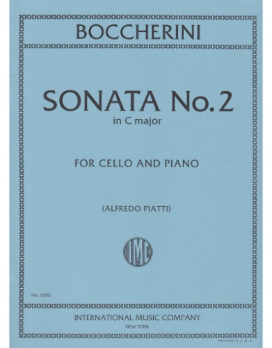BOCCHERINI, Luigi (1743-1805) Sonata No. 2 in C major for Cello and Piano (PIATTI)
