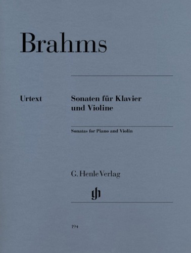 BRAHMS, Johannes (1833-1897) Three Sonatas, Op. 78, 100, 108 for Violin and Piano