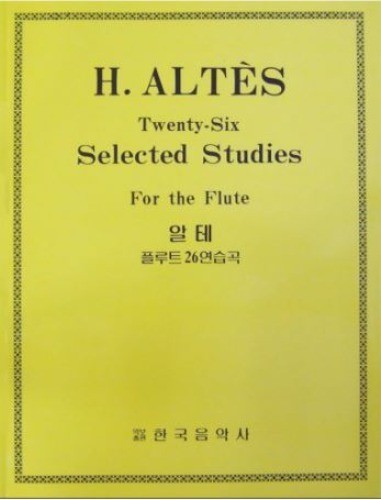 ALTES, Joseph Henri (1826-1895) 26 Selected Studies from the Method  Flute Solo 알테 플루트 26 연습곡