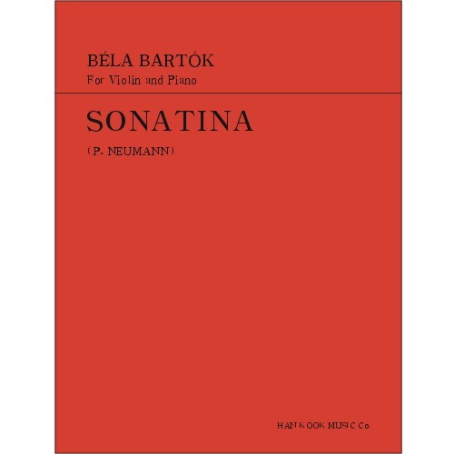 BARTOK, Bela (1881-1945) Sonatina For Solo Violin 바르톡 바이올린 솔로 소나타