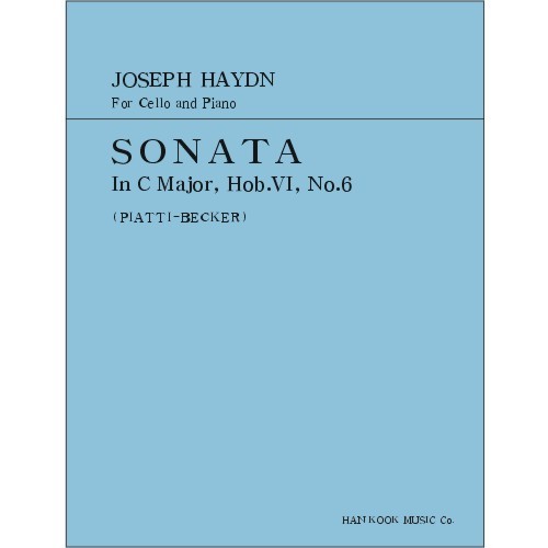 HAYDN, Joseph (1732-1809) Sonata In C Major, Hob.VI, No.6 For Cello and Piano 하이든 첼로 소나타