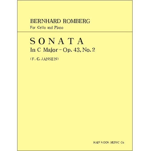 ROMBERG, Bernhard (1767-1841) Sonata In C Major Op.43, No.2 for Cello and Piano 롬베르그 첼로 소나타 43-2