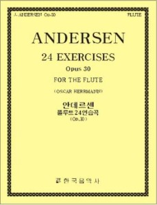 ANDERSON, Joachim (1847-1909) 24 Studies  Op.30 Flute Solo 안데르센 (앤더슨) 플루트 24 연습곡 Op.30
