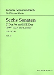 BACH, Johann Sebastian (1685-1750) Flute Sechs Sonaten (Six Sonatas) Book 2 바하 플루트 6 소나타 2권