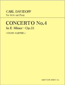 DAVIDOV, Carl (1838-1889) Cello Concerto No.4 In E minor Op.31 For Cello and Piano 다비도프 첼로 협주곡 4번
