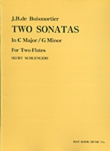BOISMORTIER, Joseph (1689-1755) Two Sonatas  In C / In G , For two Flutes 부아모르티에 2대의플루트를 위한 2개의 소나타