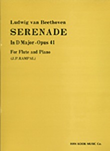 BEETHOVEN, Ludwig van (1770-1827) Serenade In D Major Op.41 For Flute and Piano 베토벤 플루트 세레나데