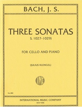 BACH, Johann Sebastian (1685-1750) Three Viola da Gamba Sonatas, S. 1027-1029 (KLENGEL)