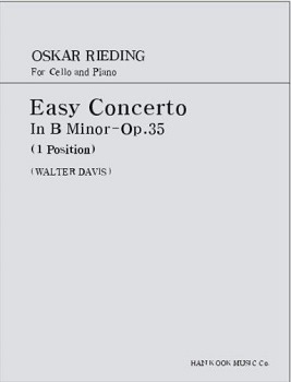 RIEDING, Oskar (1840-1918) Easy Concerto Op.35 (1 Position) For Cello and Piano 리딩 첼로 협주곡 나단조 Op.35