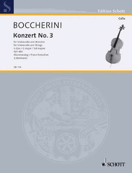 BOCCHERINI, Luigi (1743-1805) Concerto No. 3 in G Major for Cello and Piano