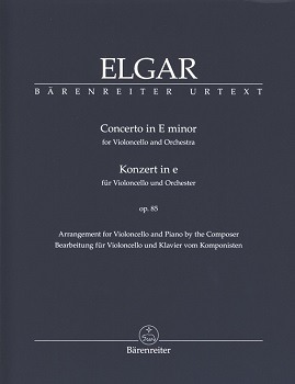 ELGAR, Edward (1857-1934) Concerto in E minor for Cello and Piano