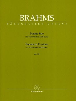 BRAHMS, Johannes (1833-1897) Sonata in E minor Op. 38 for Cello and Piano