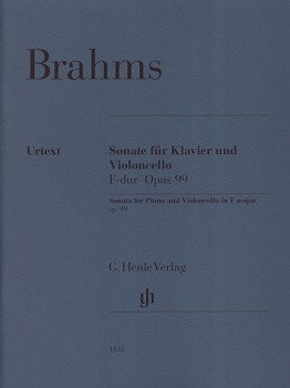 BRAHMS, Johannes (1833-1897) Sonata No. 2 in F Major Op. 99 for Cello and Piano