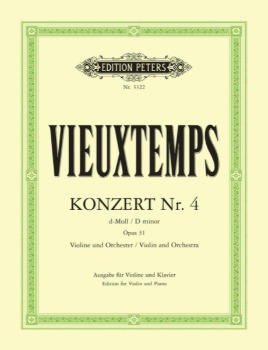 VIEUXTEMPS, Henri (1820-1881) Concerto No.4 in D minor Op.31 for Violin and Piano