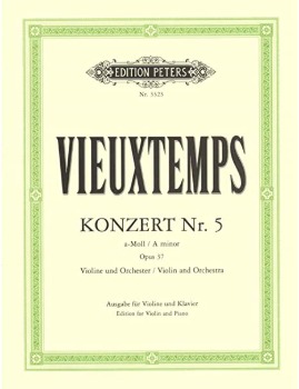 VIEUXTEMPS, Henri (1820-1881) Concerto No. 5 in A minor, Op. 37 for Violin and Piano