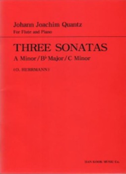 QUANTZ, Johann Joachim (1697-1773) Three Sonatas (A minor/Bb Major/C minor) For Flute and Piano 크반츠(콴츠) 플루트 3 소나타