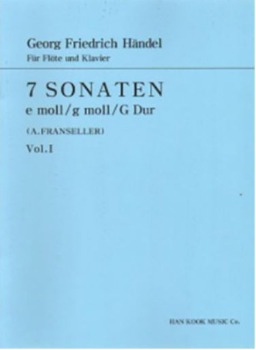 HANDEL, George Frideric (1685-1759) 7 Sonatas Book 1 For Flute and Piano 헨델 플루트 7 소나타 1권