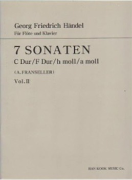 HANDEL, George Frideric (1685-1759) 7 Sonatas Book 2 For Flute and Piano 헨델 플루트 7 소나타 2권