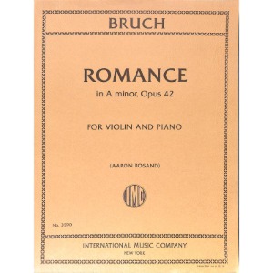 BRUCH, Max (1838-1920) Romance in A minor Op. 42 for Violin and Piano