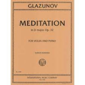 GLAZUNOV, Alexander (1865-1936) Meditation in D Major, Op. 32 for Violin and Piano (ROSAND)