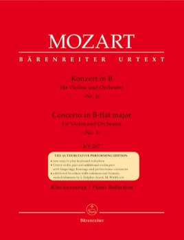 MOZART, Wolfgang Amadeus (1756-1791) Concerto No. 1 B-flat major KV 207 for Violin and Piano