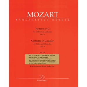 MOZART, Wolfgang Amadeus (1756-1791) Concerto No. 3 in G major KV 216 for Violin and Piano