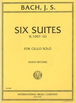 BACH, Johann Sebastian (1685-1750) Six Suites (S.1007-12) for Cello Solo (BECKER)