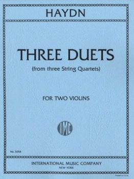 HAYDN, Joseph (1732-1809) Three Duets (from &quot;Three String Quartets&quot;) for Two Violins