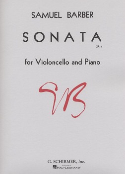 BARBER, Samuel (1910-1981) Sonata Op. 6 for Cello and Piano