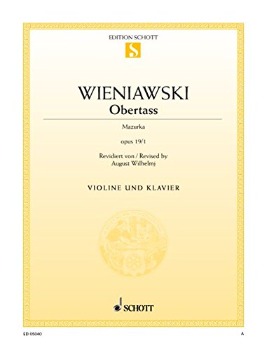 WIENIAWSKI, Henryk (1835-1880) Obertass - Mazurka Op.19, No. 1 for Violin and Piano (WILHELMJ)