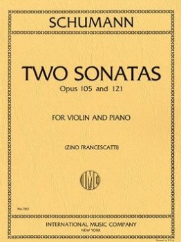 SCHUMANN, Robert (1810-1856) Two Sonatas, Opus 105 &amp; 121 for Violin and Piano (FRANCESCATTI)