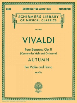 VIVALDI, Antonio (1680-1743) Autumn from &quot;The 4 Seasons&quot; Op.8 No.3 for Violin and Piano