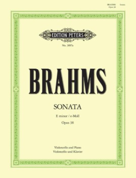 BRAHMS, Johannes (1833-1897) Sonata No. 1 in E minor Op. 38 for Cello and Piano