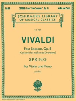 VIVALDI, Antonio (1680-1743) Spring from &quot;The 4 Seasons&quot; Op.8 No.1 for Violin and Piano
