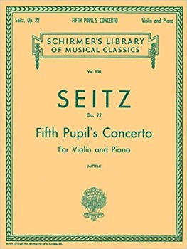 SEITZ, Friedrich (1948-1918) Pupil`s Concerto No.5 in D Major Op.22 for Violin and Piano