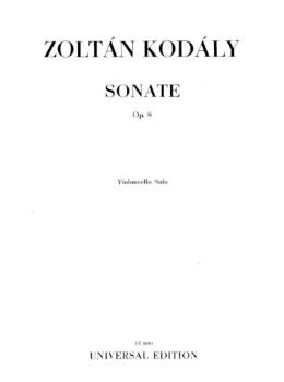 KODALY, Zoltan (1882-1967) Sonata Op.8 for Cello Solo