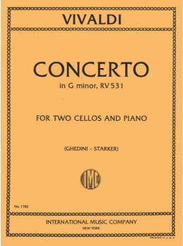 VIVALDI, Antonio (1678-1741) Two Cello Concerto in G minor, RV 531 (GHEDINI-STARKER)