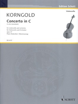 KORNGOLD, Erich (1897-1957) Concerto in C Major, Op.37 for Cello and Piano
