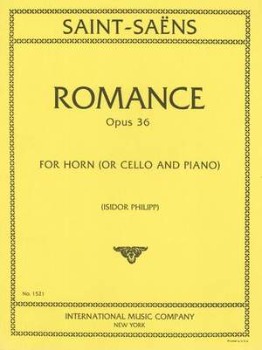 SAINT-SAENS, Camille (1835-1921) Romance, Op. 36 for Cello and Piano (PHILIPP)